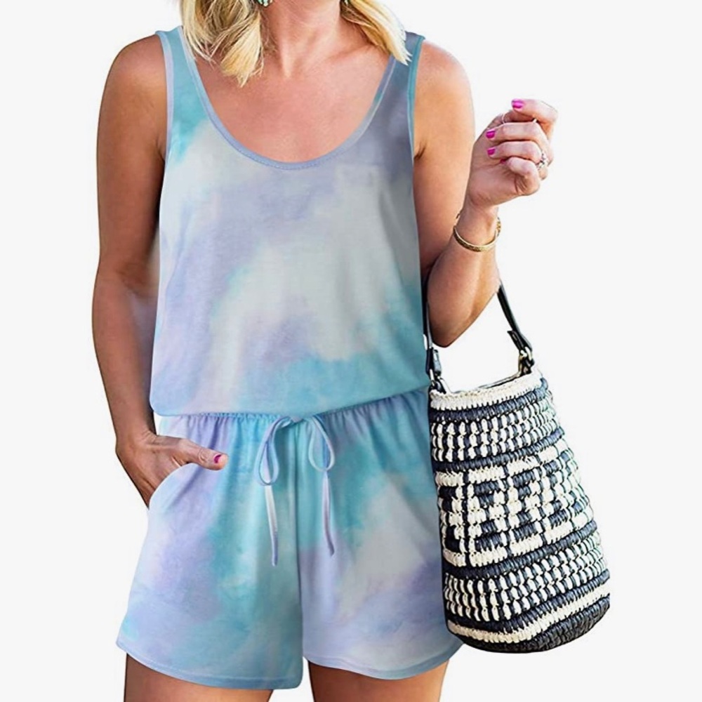 Tie dyed summer romper